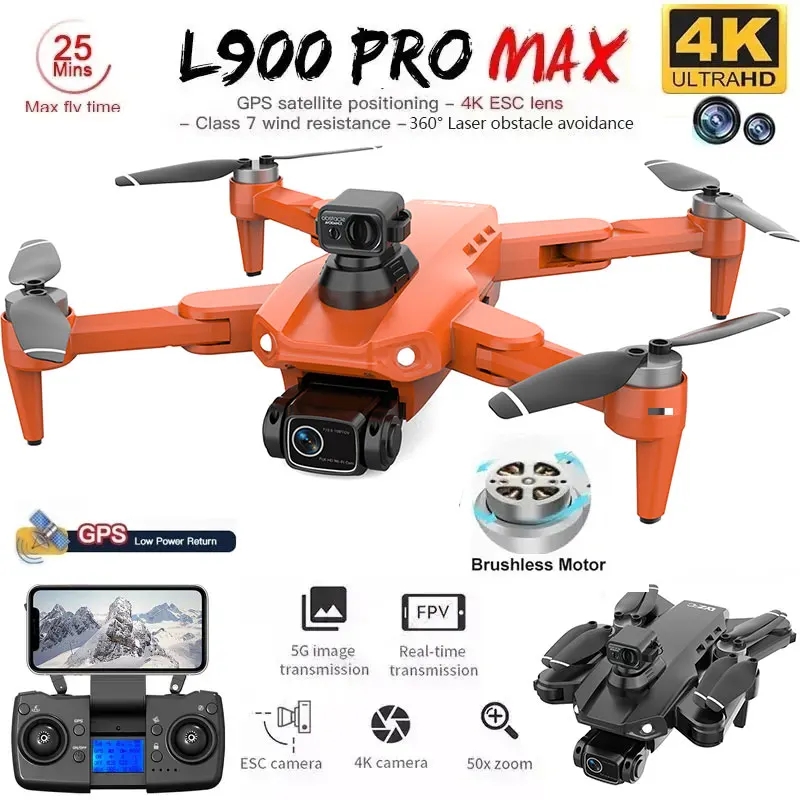 Drone Kit Professional - L900 Pro MAX Drone GPS, mainan