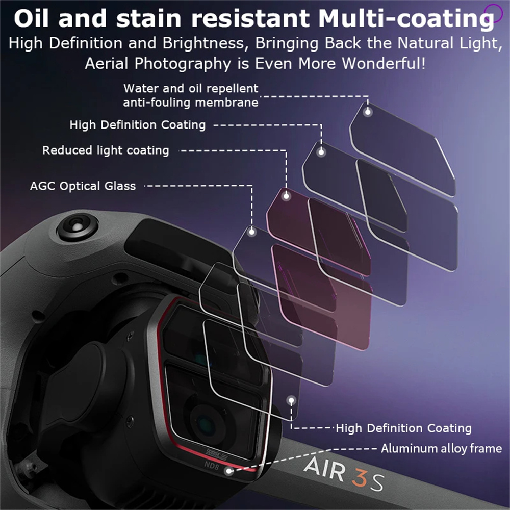 Kit Filter Lensa Kamera DJI Ai - Drone Kit Waterproof ulasan dan harga