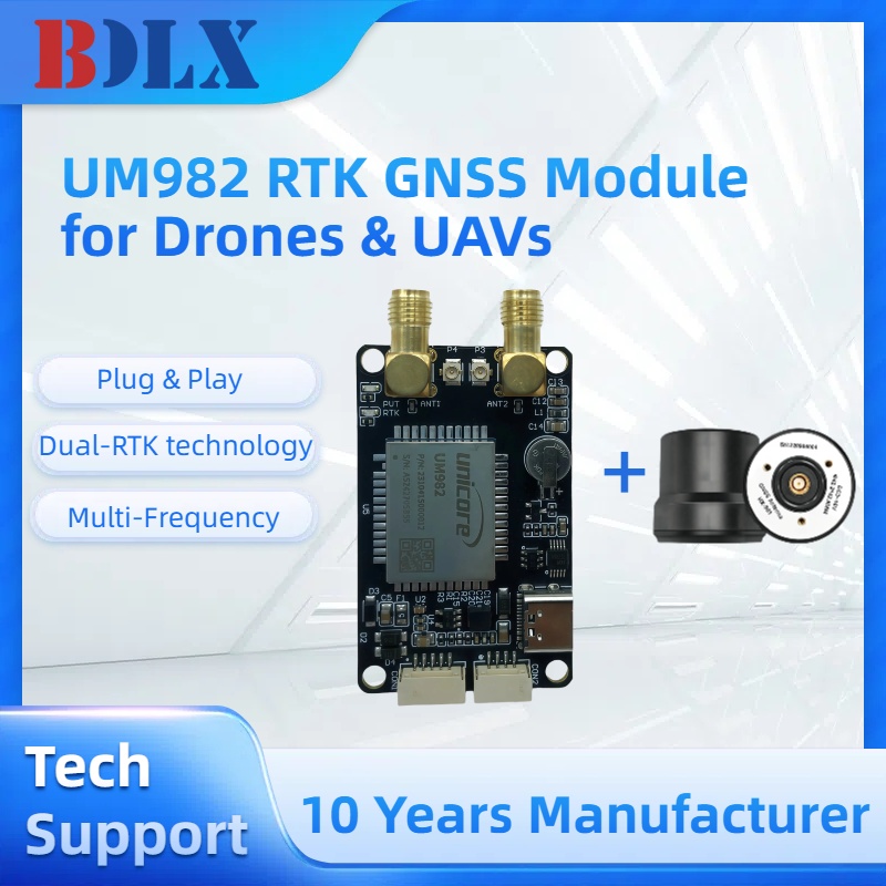 UM982 Antena Ganda Modul RTK G - Drone Kit Hexacopter ulasan dan harga